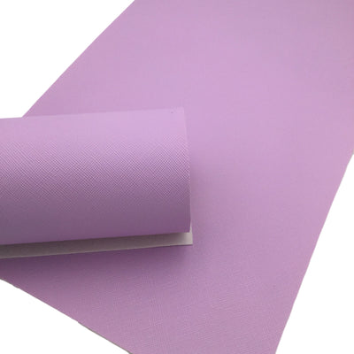 LIGHT PURPLE SAFFIANO Faux Leather Sheets, Saffiano Texture, Leather for Earrings, Fabric Sheet, Textured Leather