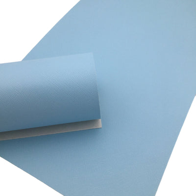 BABY BLUE SAFFIANO Faux Leather Sheets