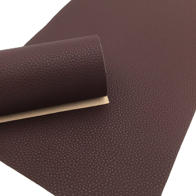 DARK BROWN TEXTURED Faux Leather Sheets