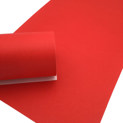 FLAME SCARLET SAFFIANO Faux Leather Sheets