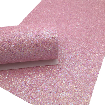 BABY PINK Chunky Glitter Canvas Sheets