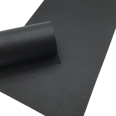 BLACK Matte Faux Leather Sheets