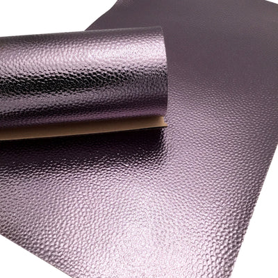 METALLIC DARK SILVER Faux Leather Sheets
