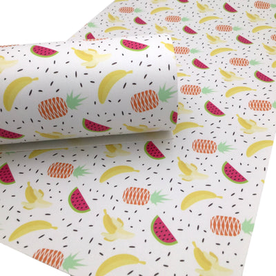 SUMMER FRUITS Smooth Faux Leather Sheets