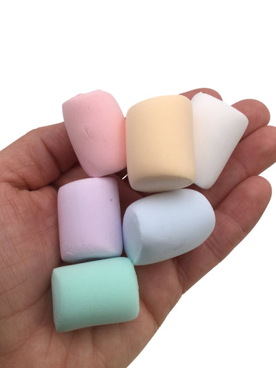 4  Large Multi Color Pastel Fake Marshmallows