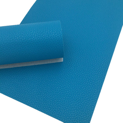 TURQUOISE BLUE Pebble Faux Leather Sheet
