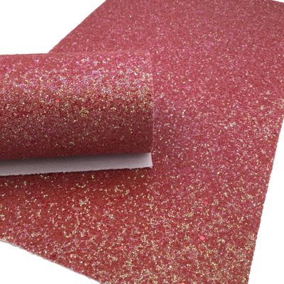 MERLOT RED Chunky Glitter Canvas Sheets