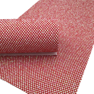 RED NET Chunky Glitter Canvas Sheets