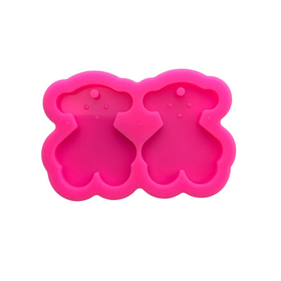 Small Teddy Bear Earrings Mold, Shiny Mold, Silicone Molds for Epoxy Crafts, Resin Craft Molds, Epoxy Resin Jewelry Making Supplies