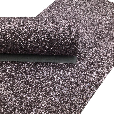 PEWTER Chunky Glitter Canvas Sheets