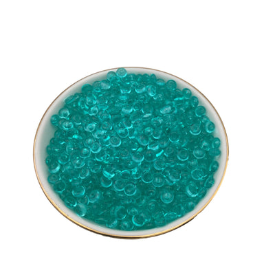 100g Teal Blue Fishbowl Beads, Beads for Crunchy Slime,  Slushie Beads for Slime, Slime Supplies