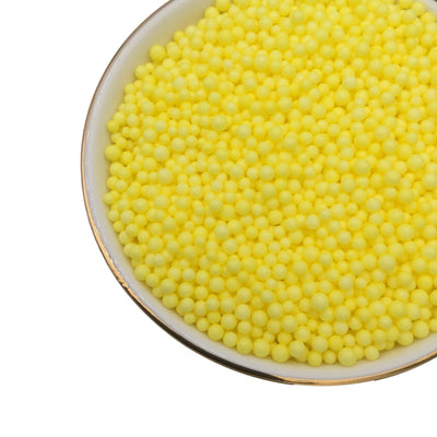 YELLOW Foam Beads for Slime - 10g Bag