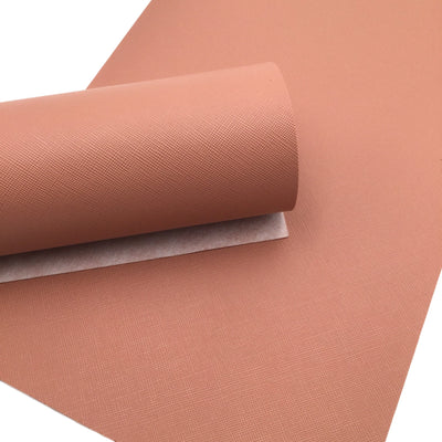 DUSTY ROSE SAFFIANO Faux Leather Sheets, Saffiano Texture, Leather for Earrings, Fabric Sheet, Textured Leather - 0244