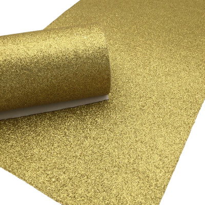 GOLD Fine Glitter Faux Leather Sheet