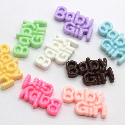 4 Miniature Baby Girl Cabochons, Kawaii Music Cabochon, Cute Cabochon