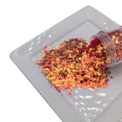 DECADENT RED Chunky Glitter 10g Jar