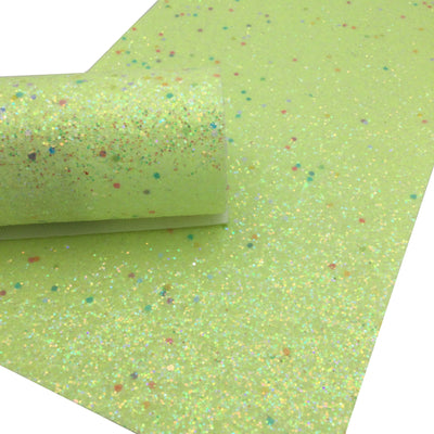YELLOW BEAUTY Chunky Glitter fabric Sheets