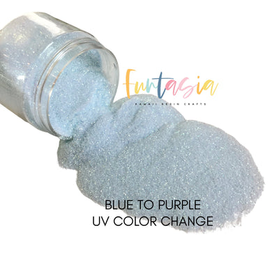 Blue UV COLOR CHANGE Fine Loose Glitter