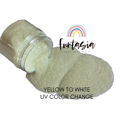 Yellow UV COLOR CHANGE Fine Loose Glitter