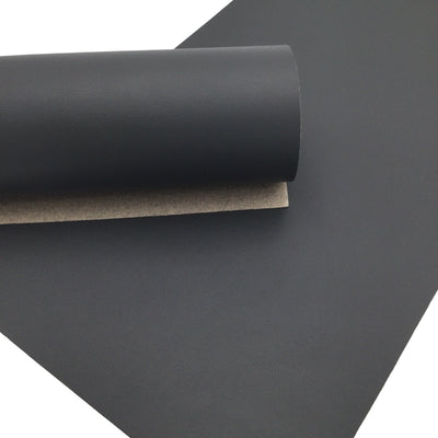 DARK GREY Smooth Faux Leather Sheets
