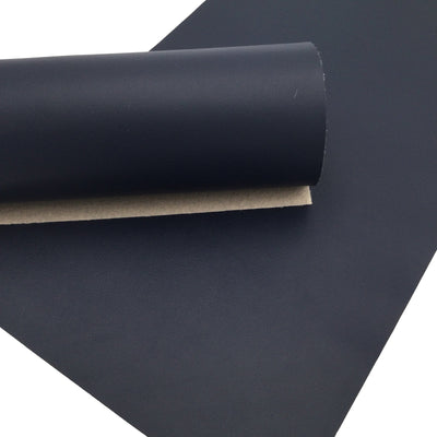 NAVY BLUE Smooth Faux Leather Sheets
