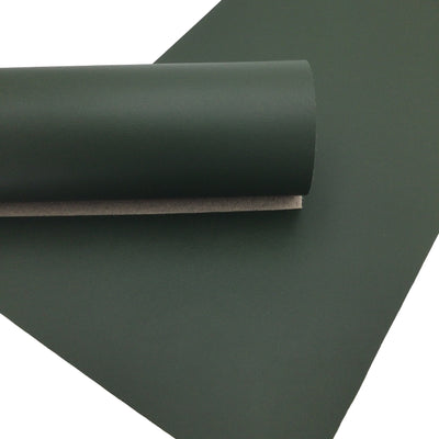 FOREST GREEN Smooth Faux Leather Sheets
