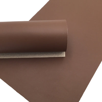 DARK BROWN Smooth Faux Leather Sheets