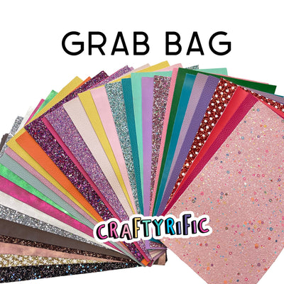 10 Sheets Grab Bag Faux Leather Packs