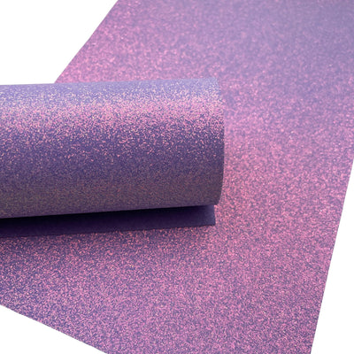 Dark Purple Fine Glitter with Matching Color Felt Backing