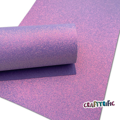 Purple Fine Glitter with Matching Color Felt Backing