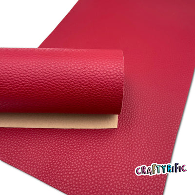Ruby Red Faux Leather Sheet