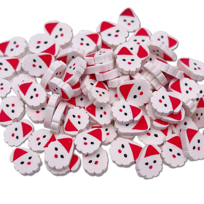Large Santa Polymer Clay Slices Mix