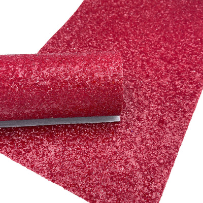 Garnet Red Chunky Glitter Canvas Sheets
