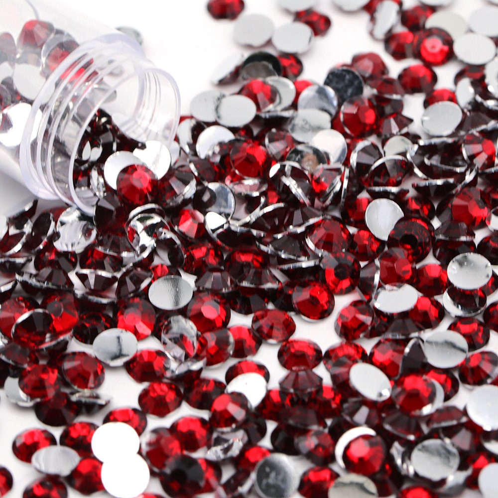 Siam Red Flatback Resin Rhinestones 1000pcs – Craftyrific
