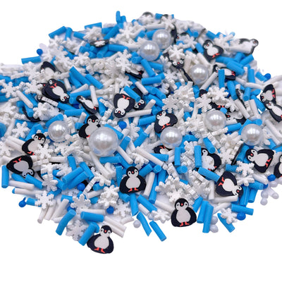 Penguin Blizzard Polymer Clay Slices Mix