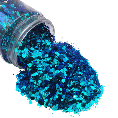 SIREN BLUE Color Shift Chunky Glitter Mix