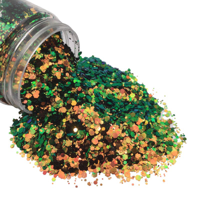 CHAMALEON GREEN Color Shift Chunky Glitter Mix