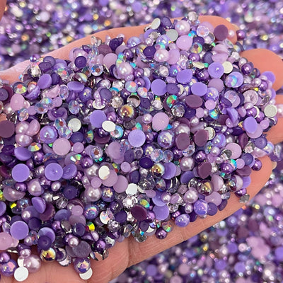 Shades of Purple Pearl Mix