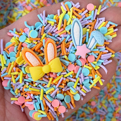 Bunny Ears Polymer Clay Slices Mix