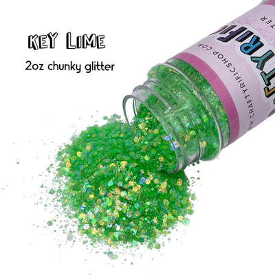 Key Lime Chunky Mix Glitter 2oz Bottle