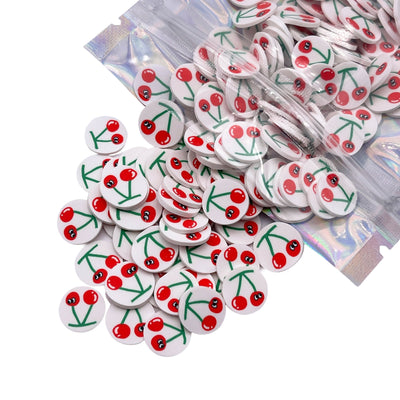 Cherry Polymer Clay Slices