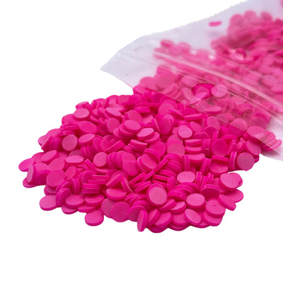 Neon Pink Polymer Clay Dot Sprinkles