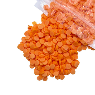 Tangerine Orange Polymer Clay Dot Sprinkles