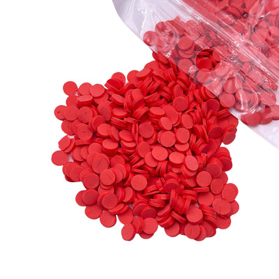 Red Polymer Clay Dot Sprinkles