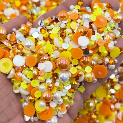 Candy Corn Pearl Mix