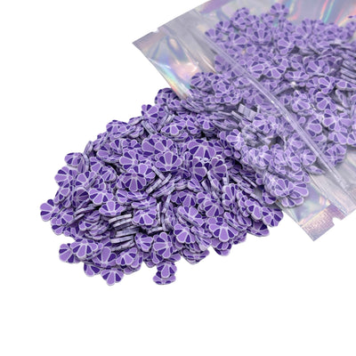 5mm Purple Seashell Polymer Clay Slices