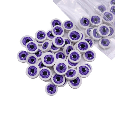 10mm Purple Eye Polymer Clays