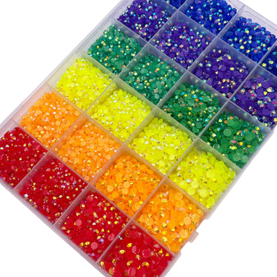Rainbow Jelly Rhinestone Box