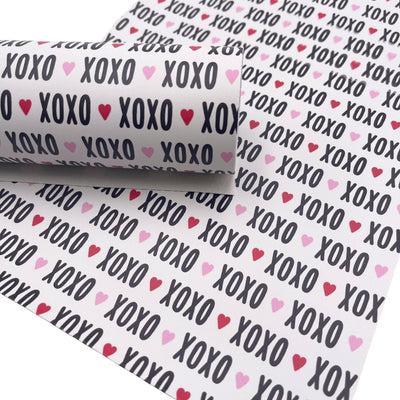 XOXO Smooth Faux Leather Sheets, 8x11 Size, Custom Leather Sheets, Leather for Earrings