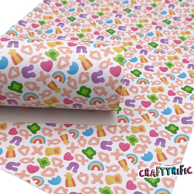 Lucky Cereal Smooth Faux Leather Sheets, 8x11 Size, Custom Leather Sheets, Leather for Earrings